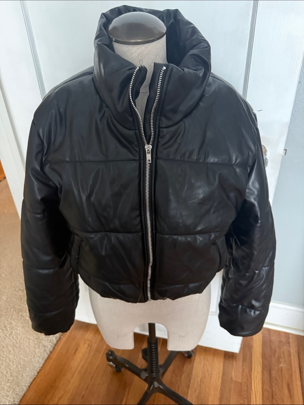 Ambiance Black Puffer Jacket - Juniors Lightweight Winter Coat NWT